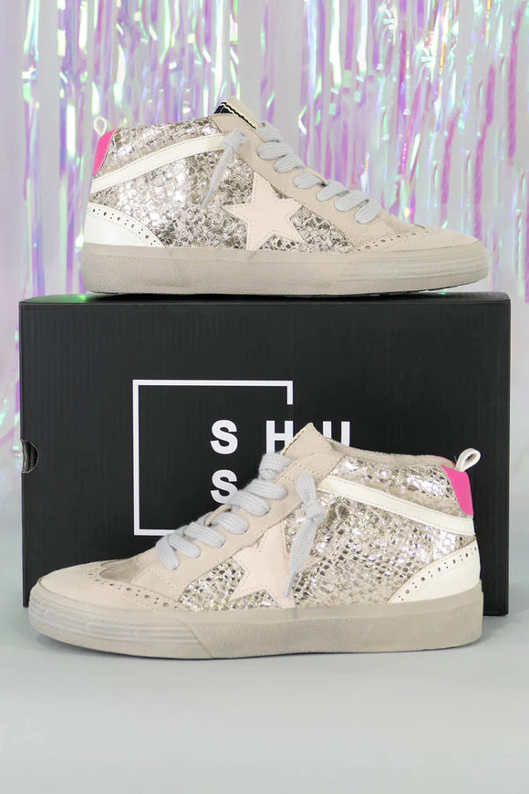 Shu Shop Paulina Sneaker - Gold Snake
