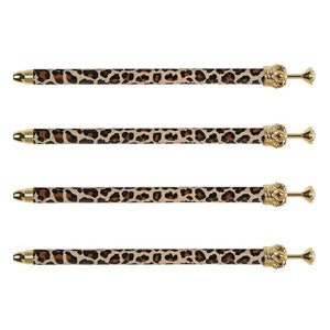 Rhinestone Crown Pen - Cheetah