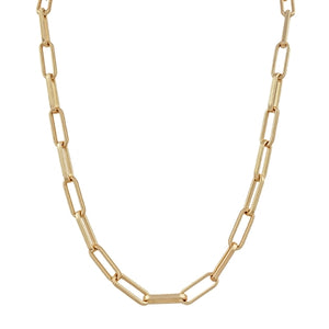 Matte Gold Chain 17"-19" Necklace