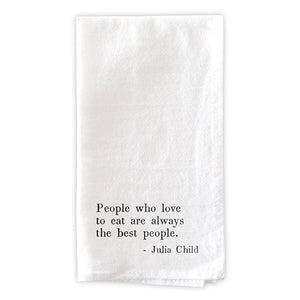 Julia Childs tea towel