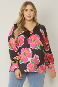 Bold Floral print top